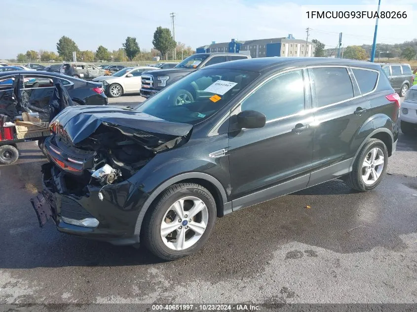 2015 Ford Escape Se VIN: 1FMCU0G93FUA80266 Lot: 40651997