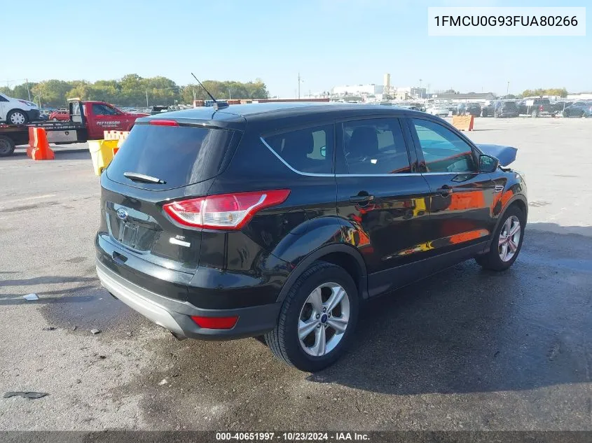 2015 Ford Escape Se VIN: 1FMCU0G93FUA80266 Lot: 40651997