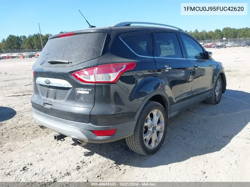 2015 Ford Escape Titanium VIN: 1FMCU0J95FUC42620 Lot: 40655303