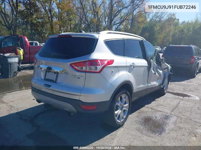 2015 Ford Escape Titanium VIN: 1FMCU9J91FUB72246 Lot: 40660220