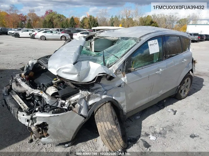 2015 Ford Escape Se VIN: 1FMCU0GX0FUA39432 Lot: 40661769