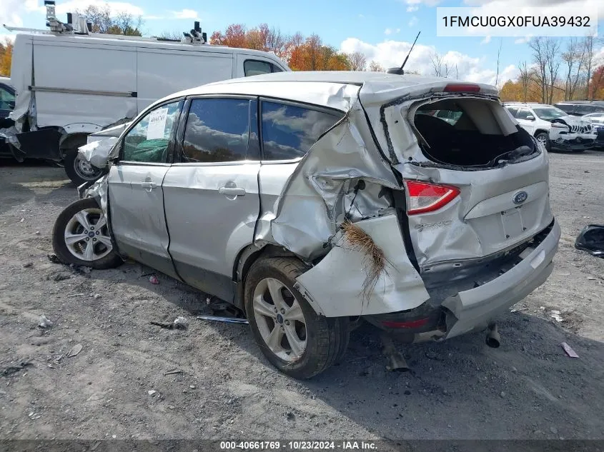 2015 Ford Escape Se VIN: 1FMCU0GX0FUA39432 Lot: 40661769