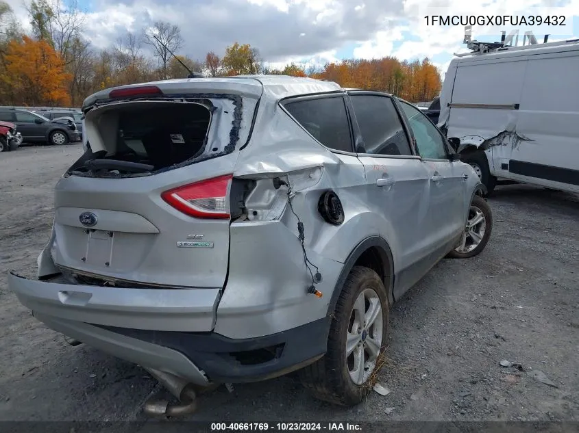 2015 Ford Escape Se VIN: 1FMCU0GX0FUA39432 Lot: 40661769