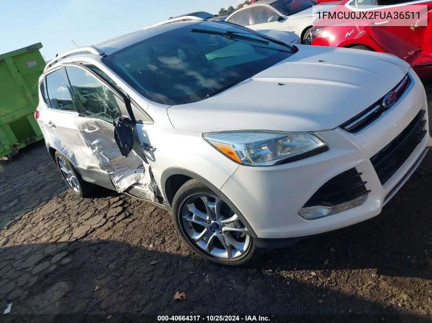 2015 Ford Escape Titanium VIN: 1FMCU0JX2FUA36511 Lot: 40664317