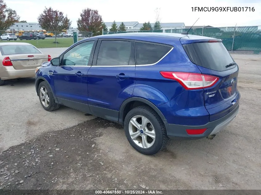 2015 Ford Escape Se VIN: 1FMCU9G9XFUB01716 Lot: 40667850