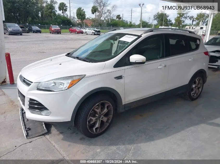 2015 Ford Escape Titanium VIN: 1FMCU9J93FUB68943 Lot: 40668307