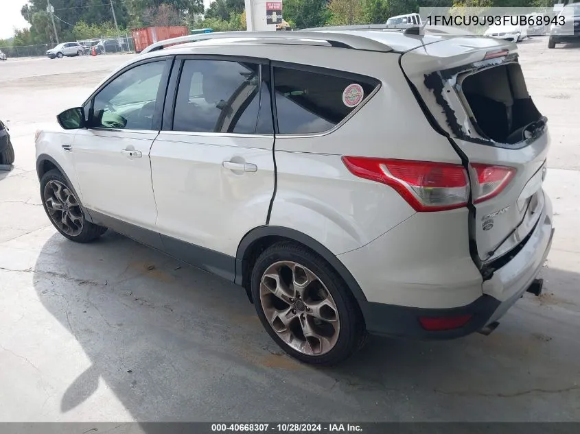 2015 Ford Escape Titanium VIN: 1FMCU9J93FUB68943 Lot: 40668307