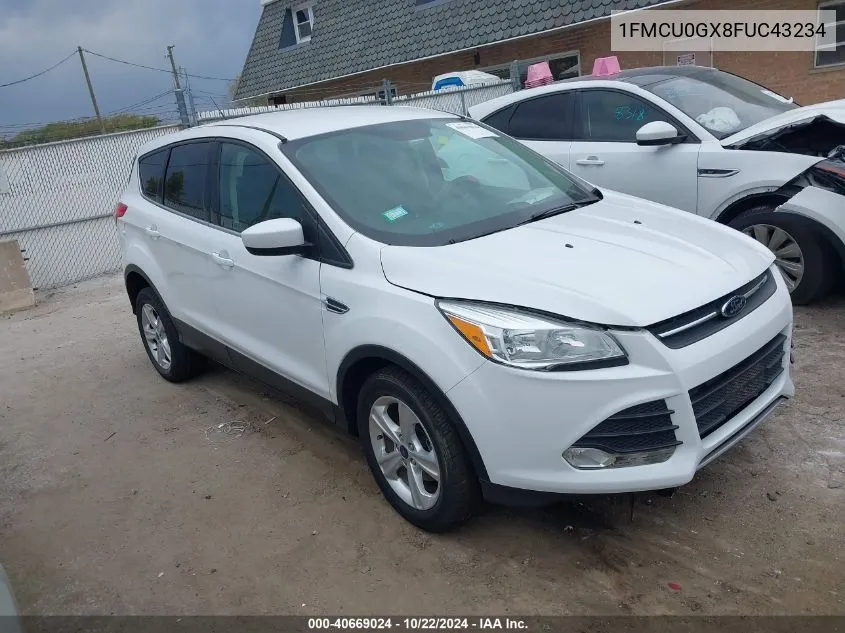 2015 Ford Escape Se VIN: 1FMCU0GX8FUC43234 Lot: 40669024