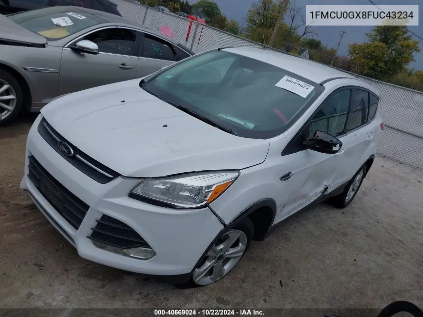 2015 Ford Escape Se VIN: 1FMCU0GX8FUC43234 Lot: 40669024