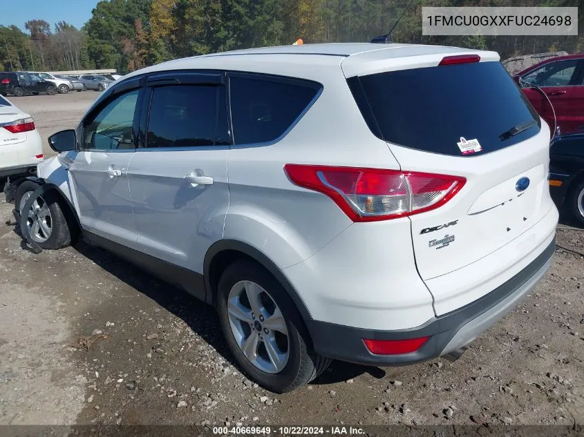 2015 Ford Escape Se VIN: 1FMCU0GXXFUC24698 Lot: 40669649