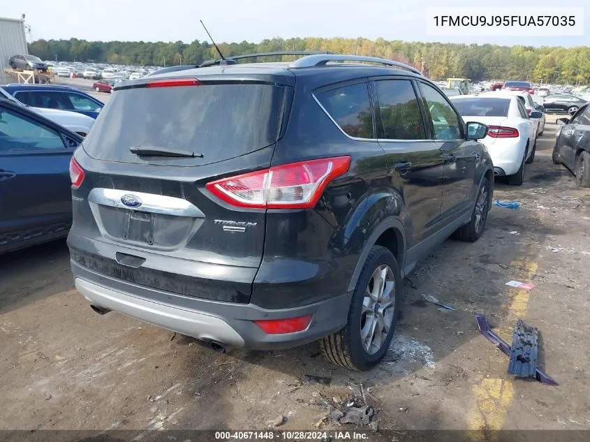 2015 Ford Escape Titanium VIN: 1FMCU9J95FUA57035 Lot: 40671448