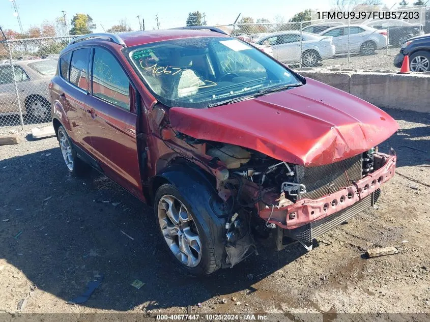 2015 Ford Escape Titanium VIN: 1FMCU9J97FUB57203 Lot: 40677447