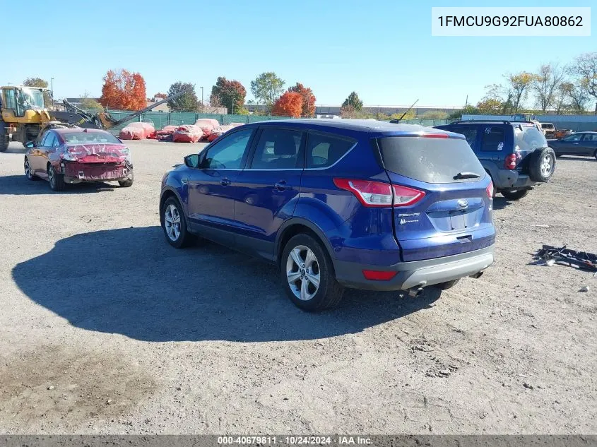 2015 Ford Escape Se VIN: 1FMCU9G92FUA80862 Lot: 40679811