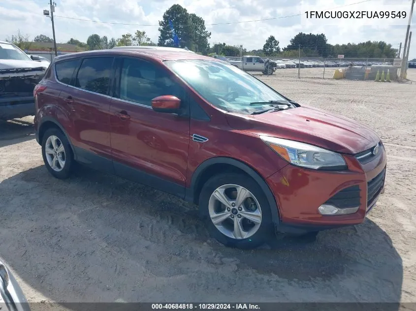 2015 Ford Escape Se VIN: 1FMCU0GX2FUA99549 Lot: 40684818