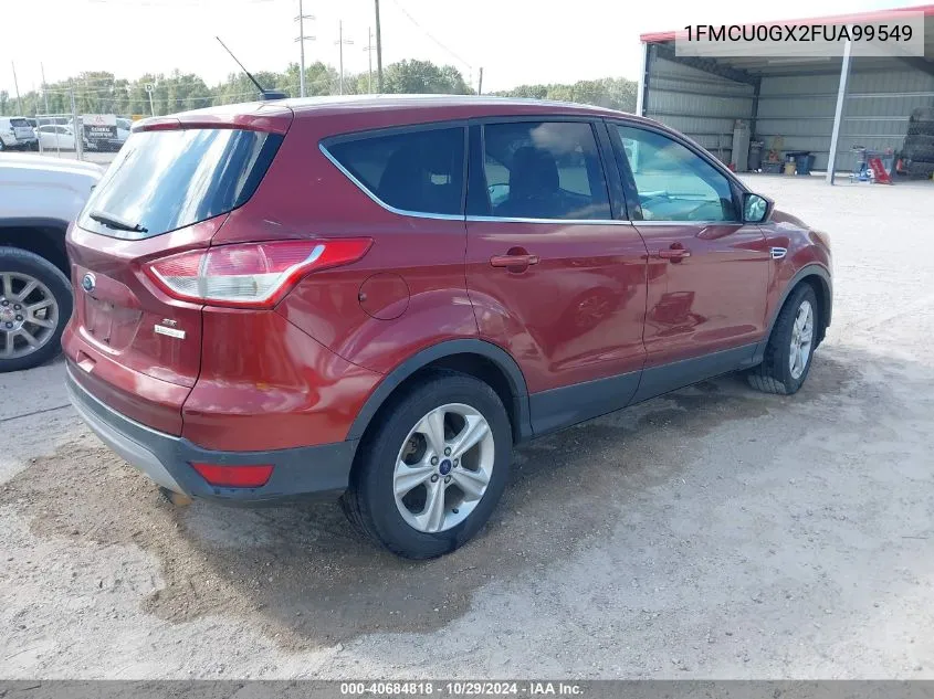 2015 Ford Escape Se VIN: 1FMCU0GX2FUA99549 Lot: 40684818