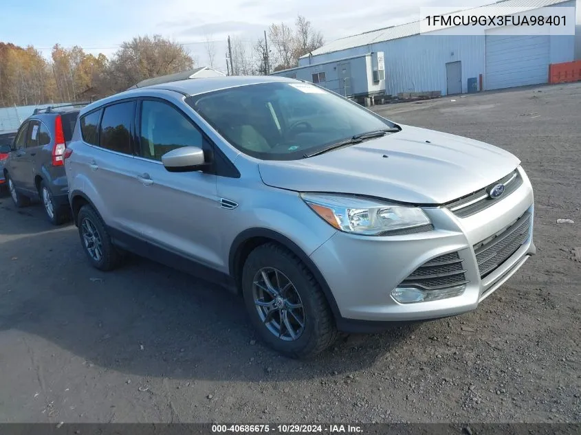 2015 Ford Escape Se VIN: 1FMCU9GX3FUA98401 Lot: 40686675