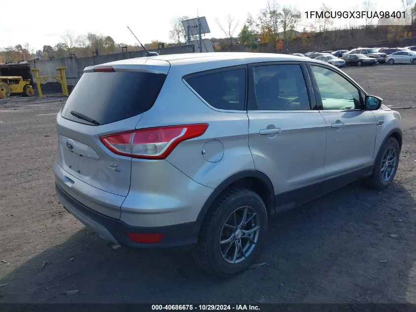 2015 Ford Escape Se VIN: 1FMCU9GX3FUA98401 Lot: 40686675