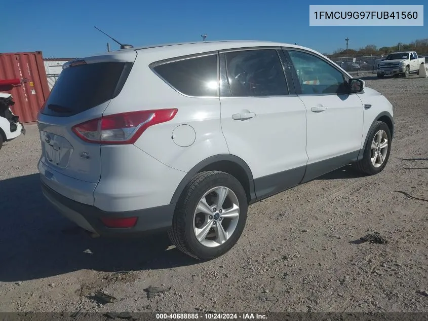 2015 Ford Escape Se VIN: 1FMCU9G97FUB41560 Lot: 40688885