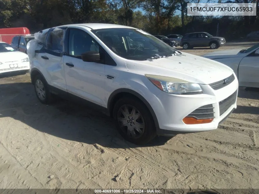 2015 Ford Escape S VIN: 1FMCU0F7XFUC65933 Lot: 40691006