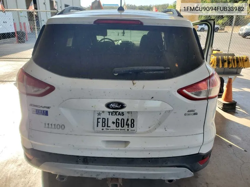 2015 Ford Escape Se VIN: 1FMCU9G94FUB33982 Lot: 40697010