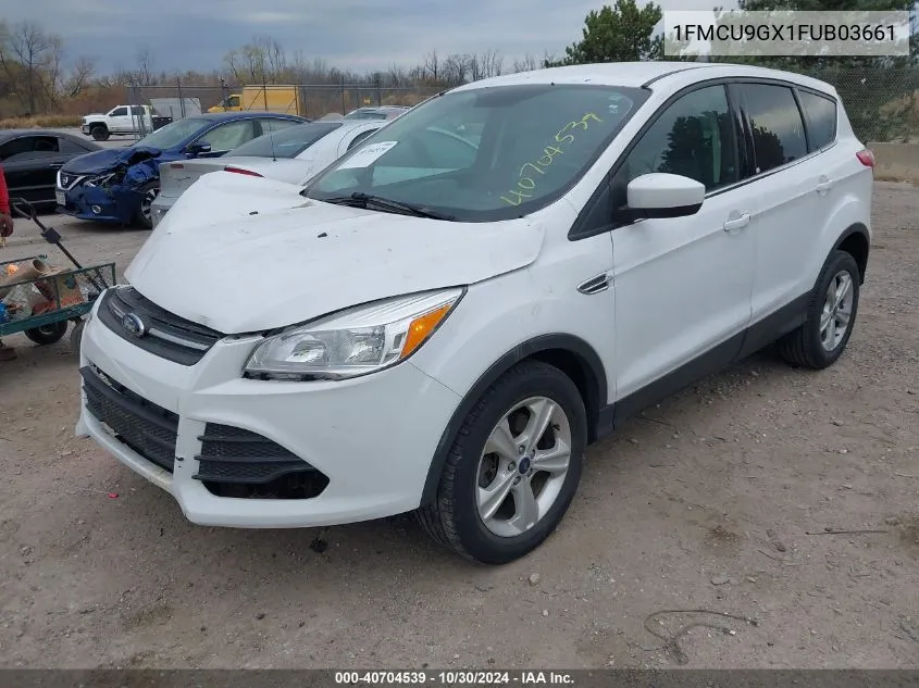 2015 Ford Escape Se VIN: 1FMCU9GX1FUB03661 Lot: 40704539