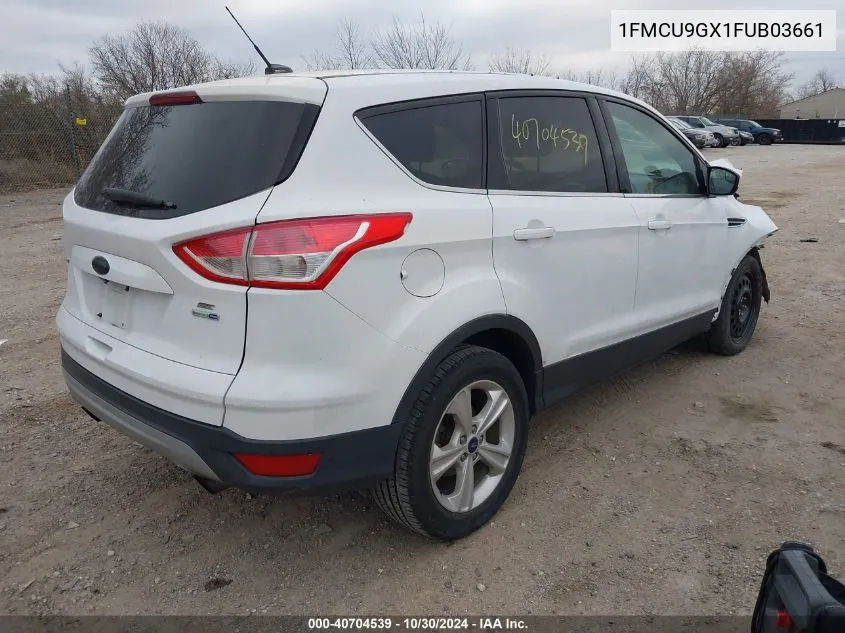 2015 Ford Escape Se VIN: 1FMCU9GX1FUB03661 Lot: 40704539