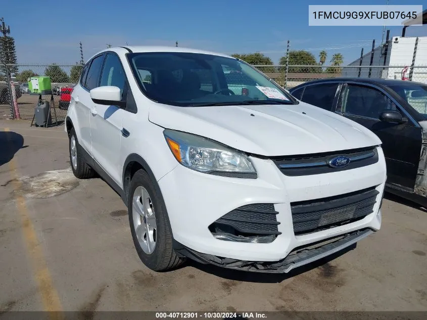 2015 Ford Escape Se VIN: 1FMCU9G9XFUB07645 Lot: 40712901