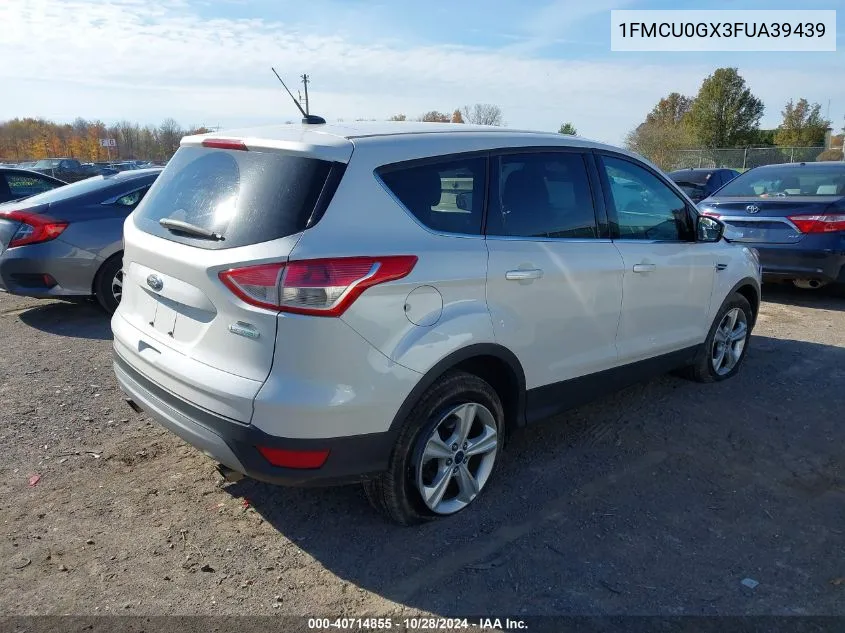 2015 Ford Escape Se VIN: 1FMCU0GX3FUA39439 Lot: 40714855