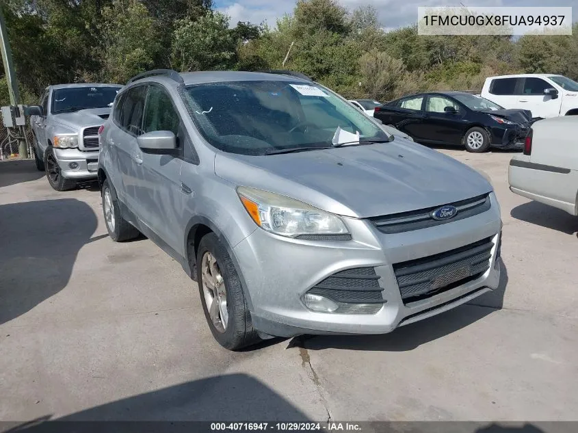 2015 Ford Escape Se VIN: 1FMCU0GX8FUA94937 Lot: 40716947