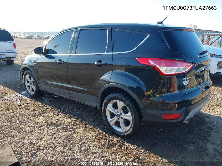 2015 Ford Escape Se VIN: 1FMCU0G73FUA27663 Lot: 40725015