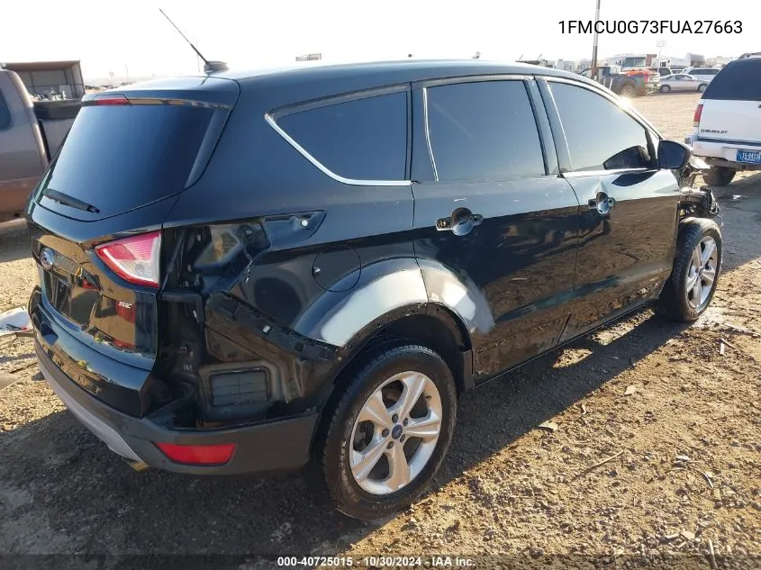 2015 Ford Escape Se VIN: 1FMCU0G73FUA27663 Lot: 40725015