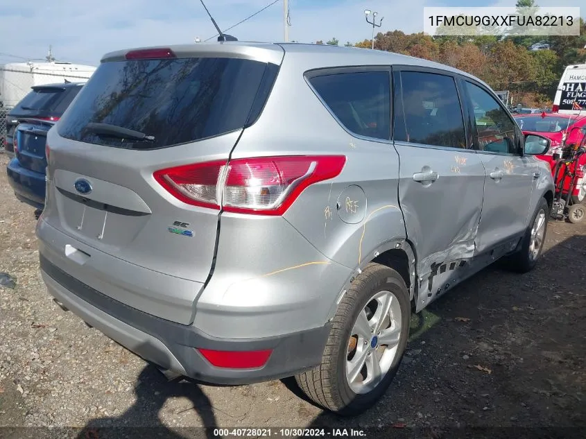 2015 Ford Escape Se VIN: 1FMCU9GXXFUA82213 Lot: 40728021