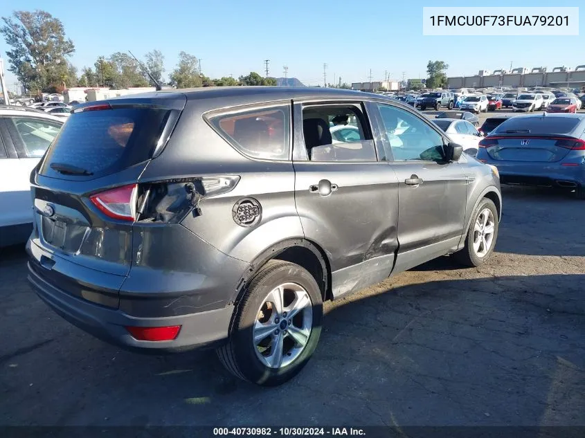 2015 Ford Escape S VIN: 1FMCU0F73FUA79201 Lot: 40730982