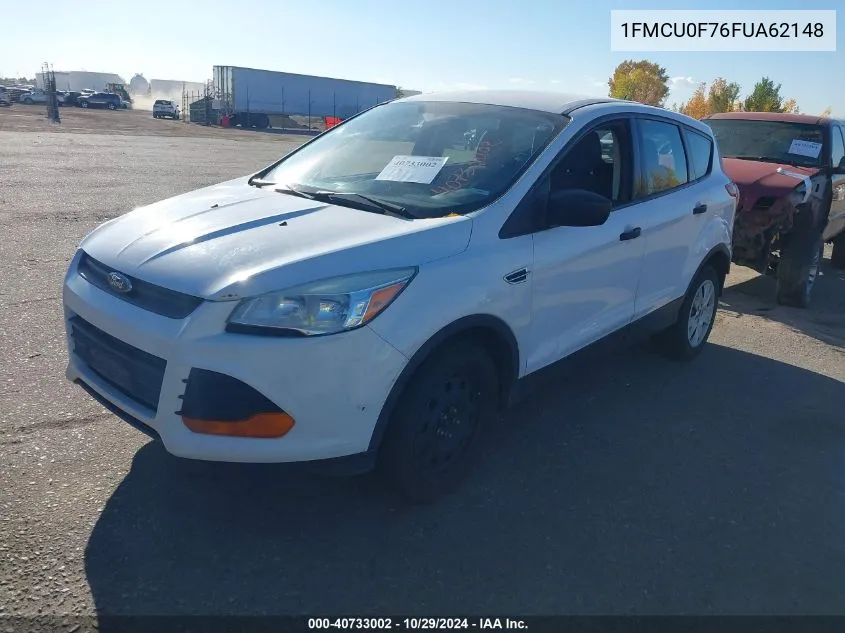 2015 Ford Escape S VIN: 1FMCU0F76FUA62148 Lot: 40733002