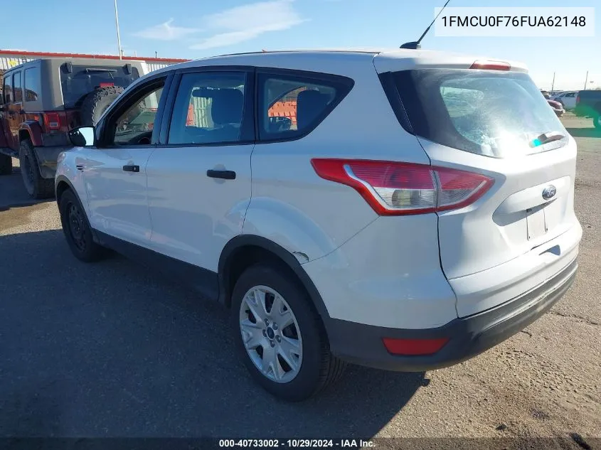 2015 Ford Escape S VIN: 1FMCU0F76FUA62148 Lot: 40733002