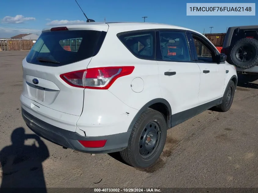 2015 Ford Escape S VIN: 1FMCU0F76FUA62148 Lot: 40733002