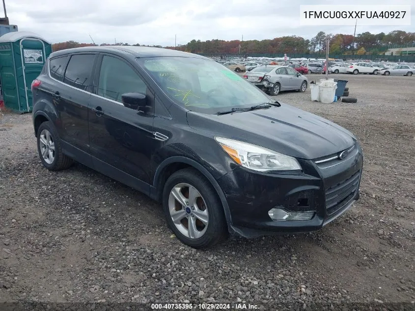 2015 Ford Escape Se VIN: 1FMCU0GXXFUA40927 Lot: 40735395