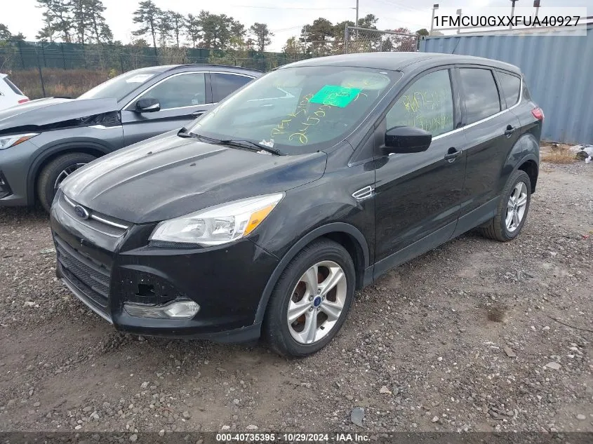 2015 Ford Escape Se VIN: 1FMCU0GXXFUA40927 Lot: 40735395