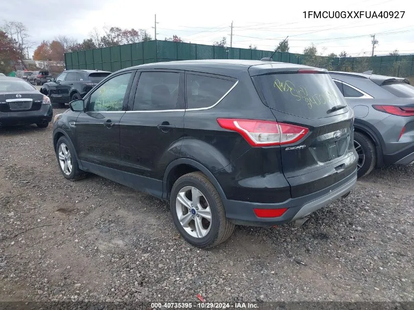 2015 Ford Escape Se VIN: 1FMCU0GXXFUA40927 Lot: 40735395