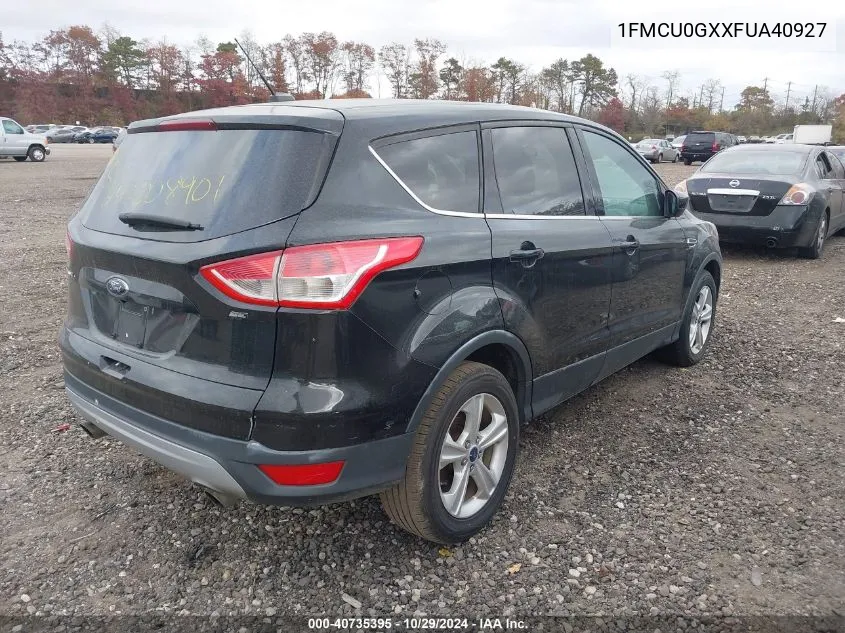 2015 Ford Escape Se VIN: 1FMCU0GXXFUA40927 Lot: 40735395