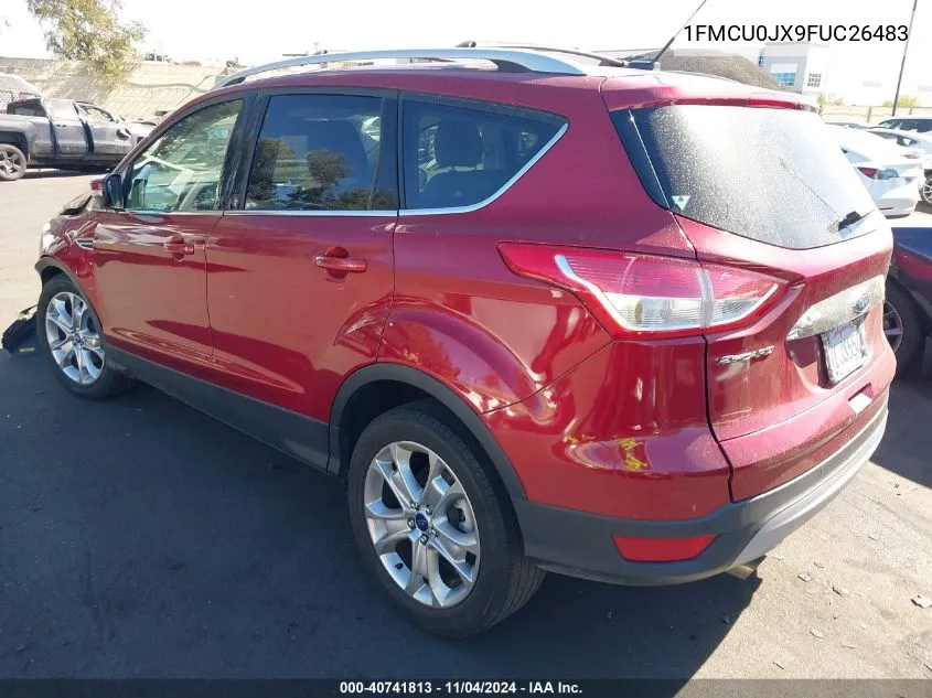 2015 Ford Escape Titanium VIN: 1FMCU0JX9FUC26483 Lot: 40741813