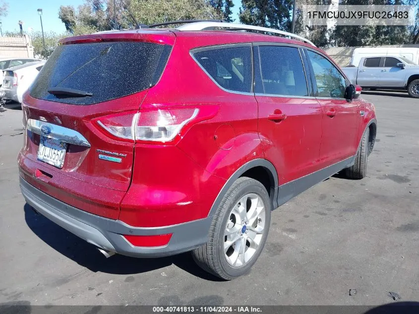 2015 Ford Escape Titanium VIN: 1FMCU0JX9FUC26483 Lot: 40741813