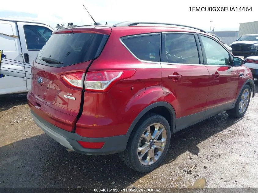 2015 Ford Escape Se VIN: 1FMCU0GX6FUA14664 Lot: 40761990