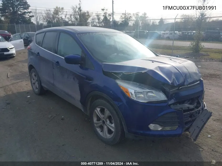 2015 Ford Escape Se VIN: 1FMCU0GX7FUB01991 Lot: 40771289