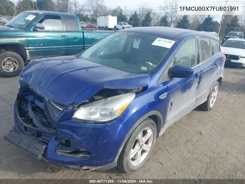 2015 Ford Escape Se VIN: 1FMCU0GX7FUB01991 Lot: 40771289