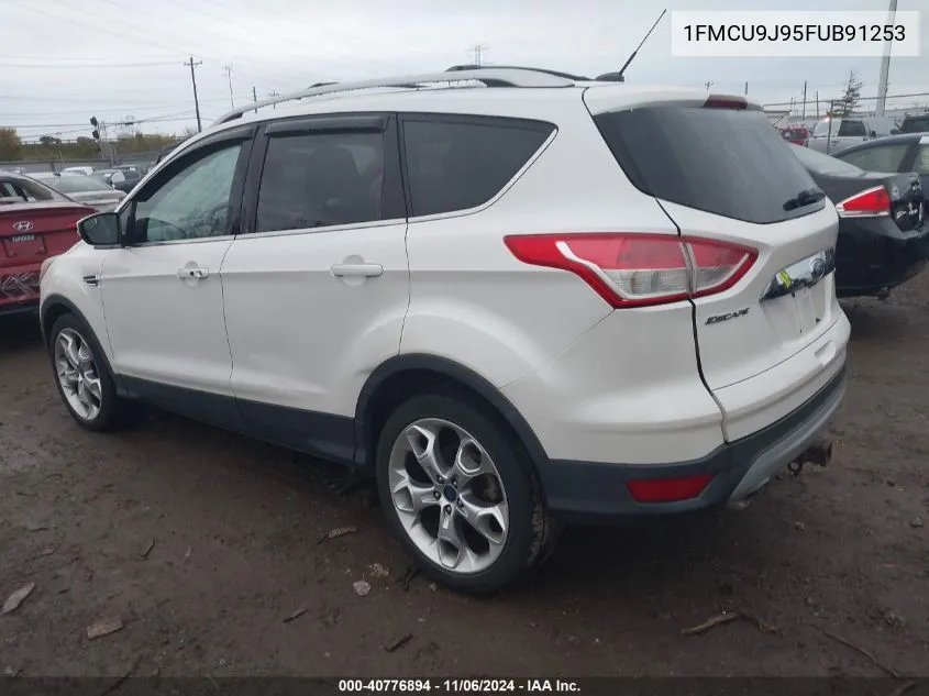 2015 Ford Escape Titanium VIN: 1FMCU9J95FUB91253 Lot: 40776894