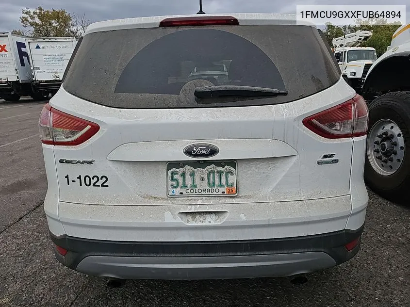 2015 Ford Escape Se VIN: 1FMCU9GXXFUB64894 Lot: 40789642