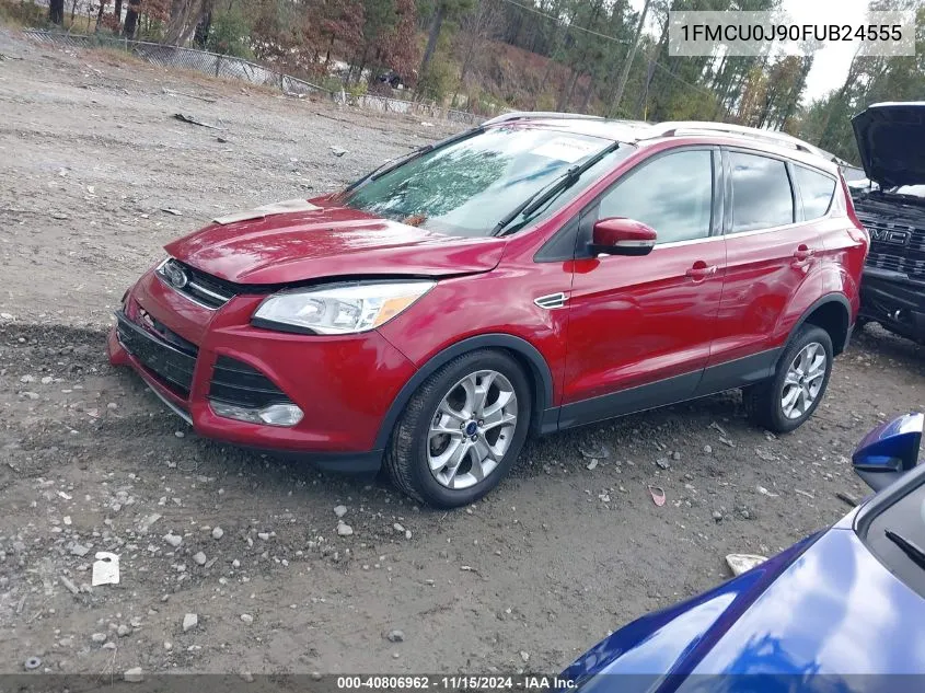 2015 Ford Escape Titanium VIN: 1FMCU0J90FUB24555 Lot: 40806962