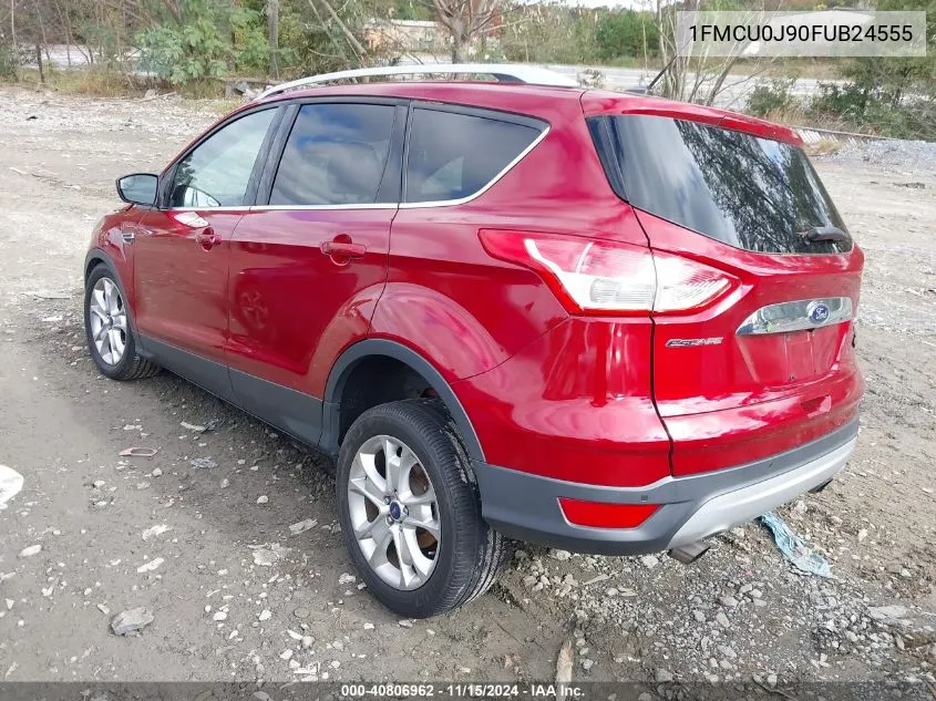 2015 Ford Escape Titanium VIN: 1FMCU0J90FUB24555 Lot: 40806962