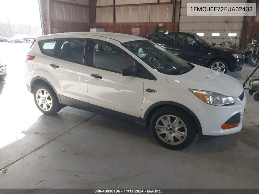 2015 Ford Escape S VIN: 1FMCU0F72FUA02433 Lot: 40830196